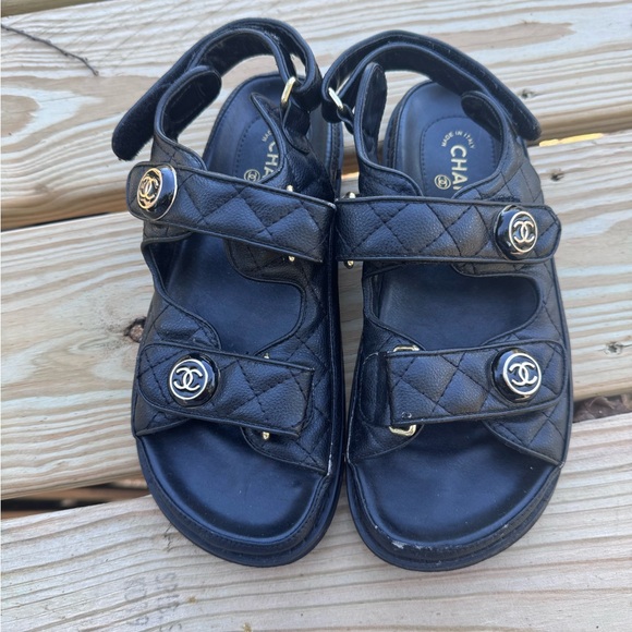 Vintage Chanel dad sandals. - Picture 1 of 4